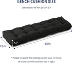 IPYNBAP Outdoor Bench Cushion, Waterproof Bench Cushion - Image 2