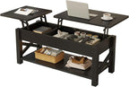 Rolanstar Coffee Table 47.2", 2 Way Lift Top Farmhouse Center Table by Rolanstar
