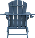 SERWALL Folding Adirondack Chair, HDPE Adirondack Chairs Set of 6, Plastic - Image 12