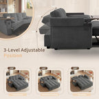 Auvsoce 65'' Convertible Sleeper Sofa Bed - Image 6