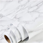 practicalWs Marble Paper Granite Gray/White Roll Kitchen Countertop Cabinet by practicalWs