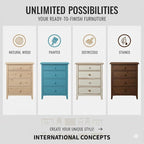 International Concepts, 25.6"H Rectangular Lamp/ End/ Side Table, 2 Drawers - Image 5