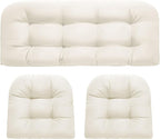 DANGHOOGY Wicker Chair Cushions, Waterproof Outdoor Loveseat Cushions by DANGHOOGYFurnitureCushions