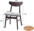 Virubi Set of 2 Modern Scandinavian Chairs - Image 3