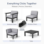 Stoog Modular Armless Chair - Image 4