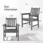 Stoog All-Weather Outdoor & Garden Chair, Patio Dining Chairs - Image 3