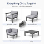 Stoog Modular Armchair with Removable Arms - Image 4