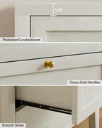EYYTHUNG 3 Drawer Nightstand - Image 4
