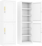 Ckzbx Metal Locker Tall Narrow Storage Cabinet, Gym Home Office, Entryway and by Ckzbx