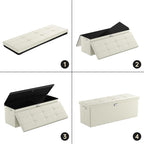 DocSafe Storage Ottoman Bench, Fireproof＆Waterproof Folding Bench - Image 7
