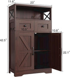 Befrases Set of 2 Dark Brown Storage Cabinet - Image 3