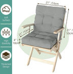 Outdoor Chair Cushion, High Back Soft Seat Pad - Image 9