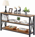 FATORRI Console Table for Entryway, Wood Sofa Table, Rustic Hallway Tables by FATORRI