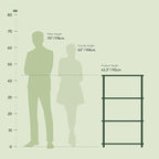 Furinno Turn-N-Tube Book Shelf, 4-Tier Bookshelf, Bookcase - Image 3