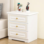 Side Tables Bedroom Light Luxury Solid Wood Bedside Table, Simple Home Storage - Image 5