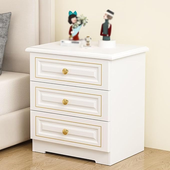 Bed Side Table/Night Stand Light Luxury Solid Wood Bedside Table, Simple Home - Image 5