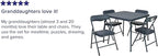 Flash Furniture Mindy Kids Navy 5 Piece Folding Table and Chair Set - Image 3