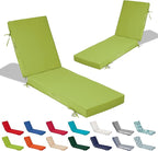72x21x4in Lounge Cushions for Outdoor Furniture, Outdoor Lounge Chair Cushions by Odsiikly