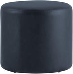 Studio Living® 19” Wentworth Ottoman Round Faux Leather Bench, Stationary - Image 7