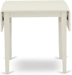 East West Furniture NDVA5-LWH-W 5 Piece Dining Table Set - Image 7