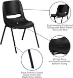 Flash Furniture HERCULES Series 440 lb. Capacity Kid's Black Ergonomic Shell - Image 7