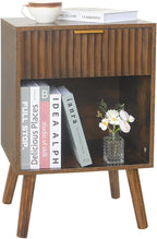 Fultyle Mid Century Modern Nightstand, Wood Bedside Table - Image 7