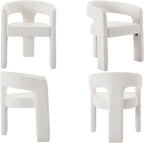 VESCASA Faux Leather Barrel Dining Chair - Image 7