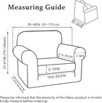 Turquoize 2 Piece Chair Covers for Living Room Armchair Cover Armchair - Image 2
