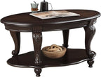 Solid Wood Coffee Table Set for Living Room, Coffee Table & 2 End Side Table - Image 6