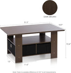 Furinno Andrey Coffee Table, Small Modern Center Table - Image 7