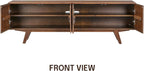 NTC Sapa Mid-Century Modern Solid Wood TV Stand 4-Door Media Console - Image 4