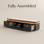 POVISON Fully Assembled 71" Mid-Century Modern TV Stand - Image 7