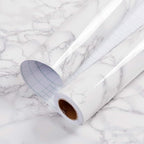 practicalWs Glossy Marble Contact Paper Granite White/Grey Kitchen Countertop - Image 9