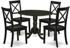 East West Furniture DLBO5-BLK-W 5 Piece Dinette Set by EastWestFurniture