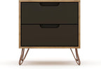 Elegant Gray Nightstand with Shelf and Drawer Made from Sustainable Materials - Image 4
