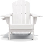 SERWALL Adirondack Chair with Cup Holders - Image 11
