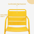 MELLCOM 3 Piece Patio Set, Small Patio Furniture Set - Image 7