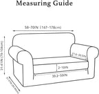 Turquoize Stretch Sofa Slipcover 2 Pieces Sofa Cover Couch Cover - Image 6