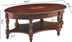 Solid Wood Oval Coffee Table - Image 2