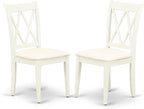 East West Furniture CLC-LWH-C Clarksville Kitchen Dining Chairs by EastWestFurniture