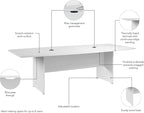 Bush Business Furniture 96-inch Office Conference Table - Image 7