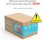 YudouTech (No Filler Bean Bag Chair Cover Without Filler, Big Round Soft Fluffy - Image 6