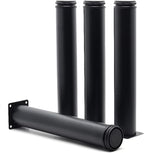 12 Inch Metal Furniture Legs Stainless Steel Adjustable Legs Black Metal Legs by Masendelk