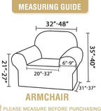 H.VERSAILTEX Floral Pattern Chair Cover Printed Sofa Slipcovers High Stretch - Image 4