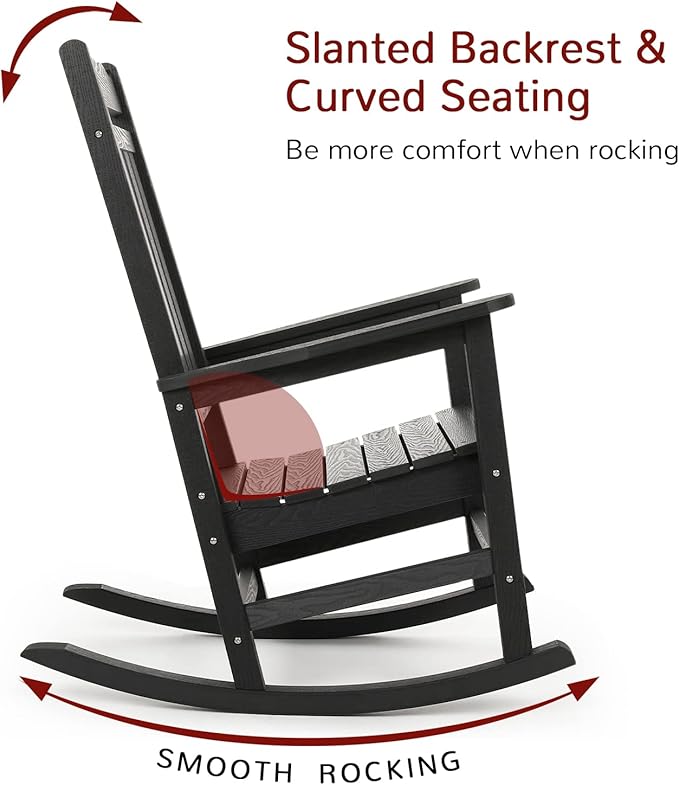 Stoog All-Weather Outdoor & Indoor Rocking Chair, Porch Rocker - Image 5