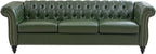 Mid-Century Sofa Chair, Faux Leather Accent Chair - Image 7