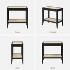 SICOTAS Rattan Nightstands Set of 2 - Image 9
