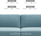 mopio 76.4" Futon Sofa Bed, Sleeper Sofa, Mid Century Modern Futon Couch - Image 6
