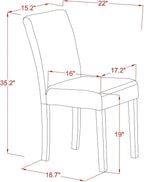 East West Furniture ABP6T24 Abbott Parson Chairs - Image 9