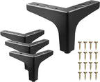AODIOU Furniture Legs Metal Feet: Cabinet Legs 4 Inch Triangle Feet Replacement by AODIOU